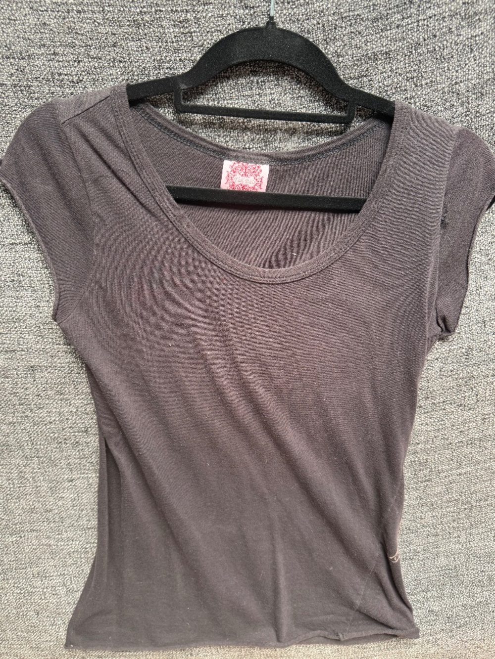 TAIL BAIT Woman’s Cotton T-Shirt with black rhinestone detail